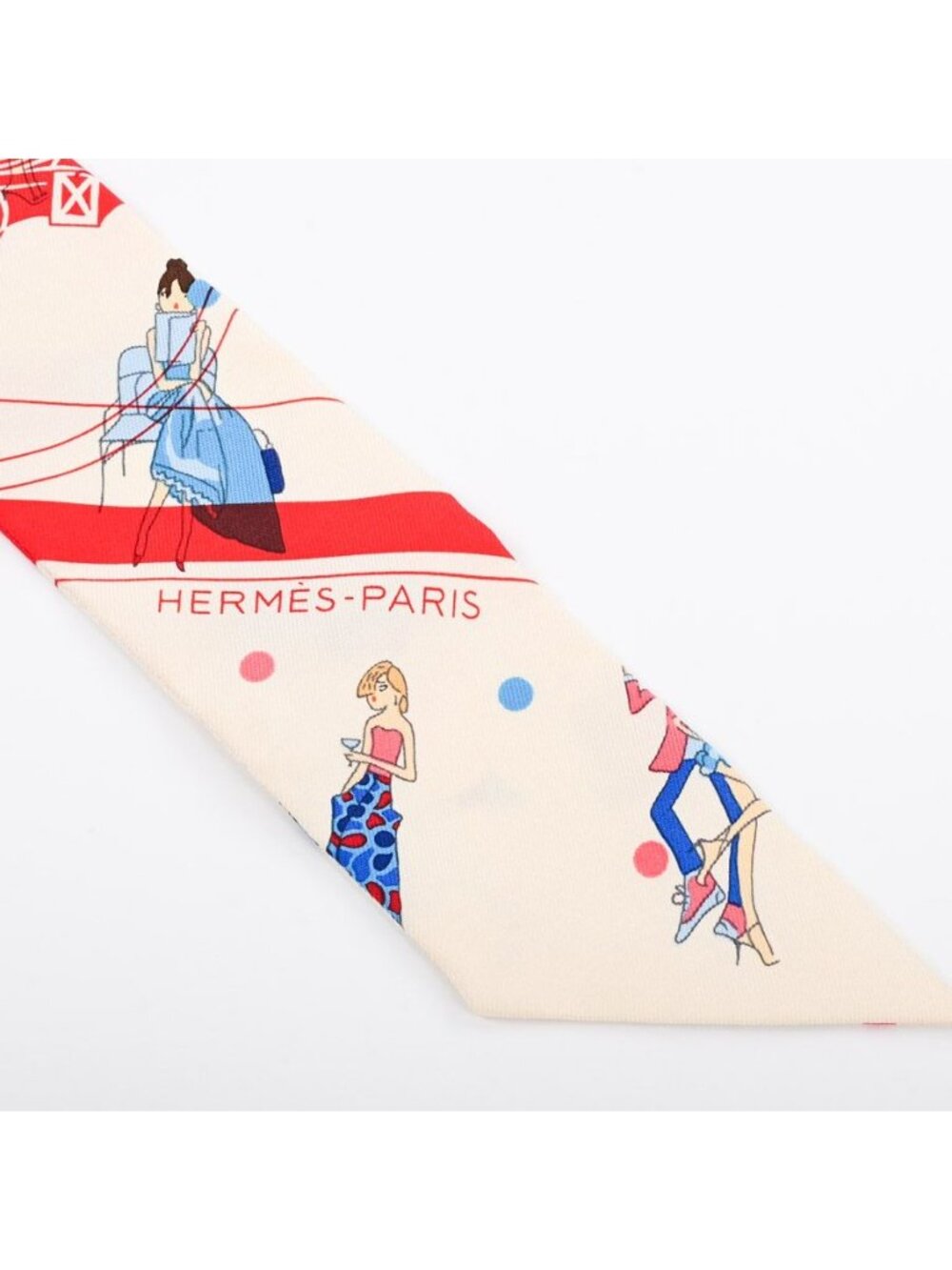 Hermes Scarf Twilly Scarves Blue - Picture 3 of 6